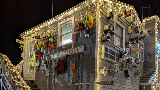 The harbormaster house in Perkins Cove